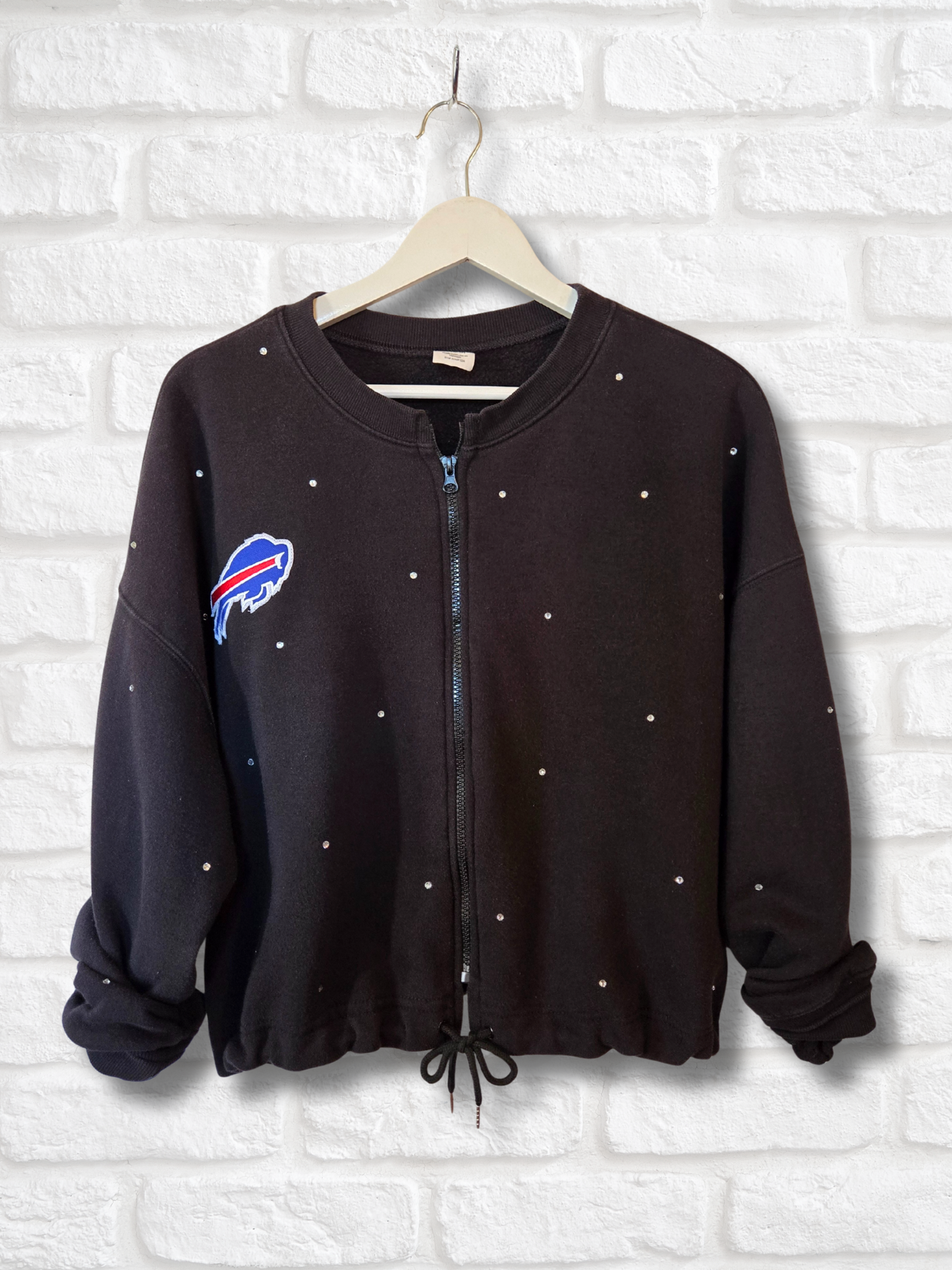 Buffalo Bills Crop Zip-Up Sweatshirt