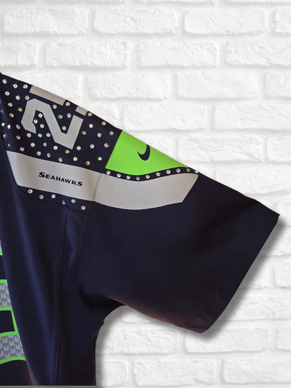 Seattle Seahawks Rhinestone Crop Jersey