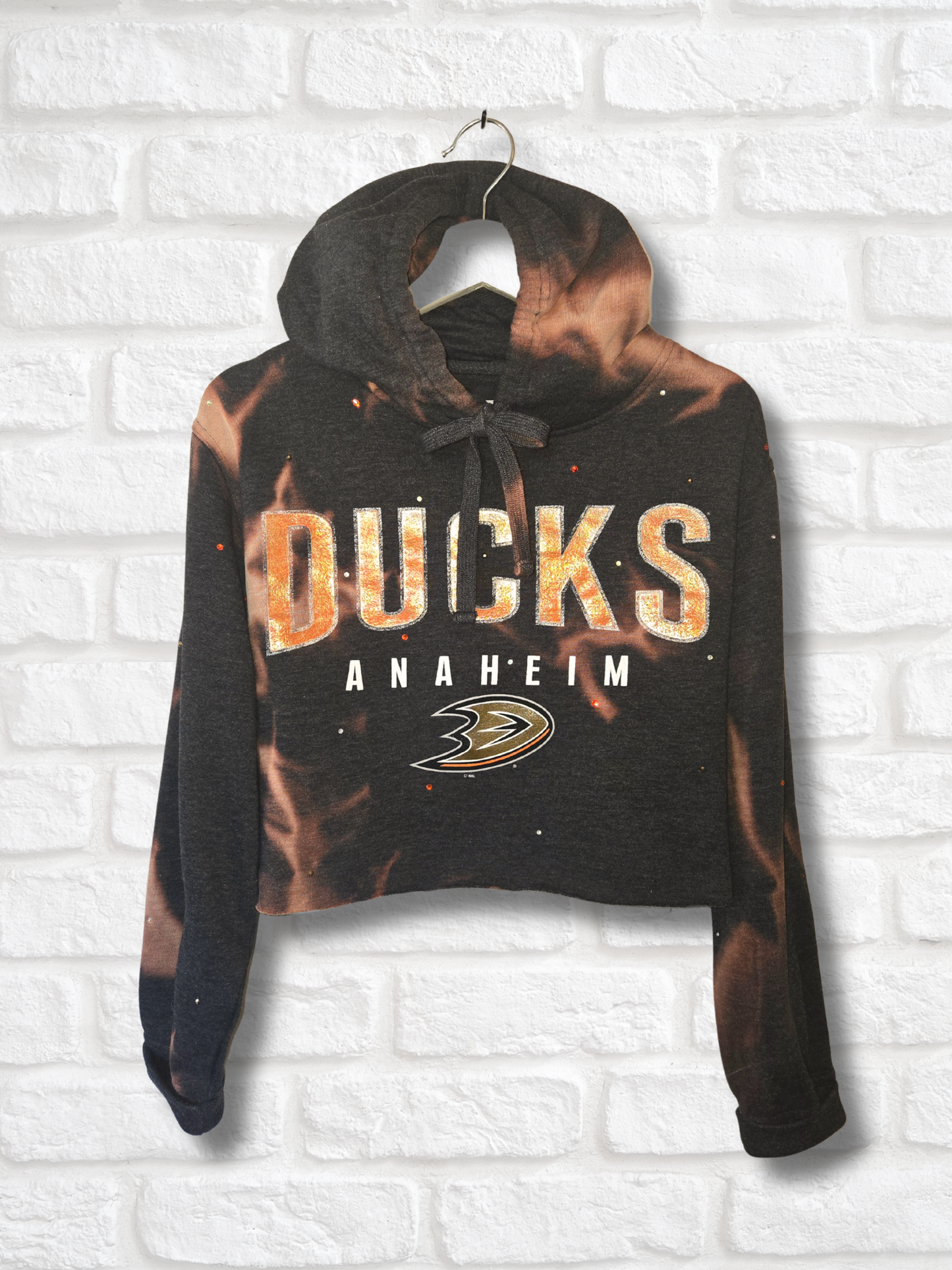 Anaheim Ducks Crop Hoodie- Medium