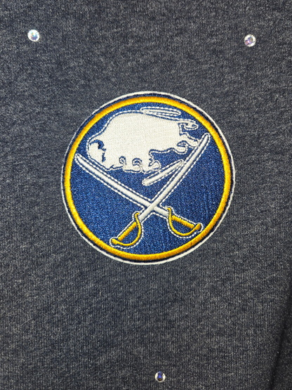 Buffalo Sabers Crop Zip-Up Sweatshirt - Medium/Large