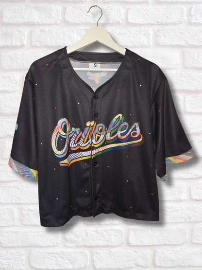 Baltimore Orioles Pride Crop Jersey - XL