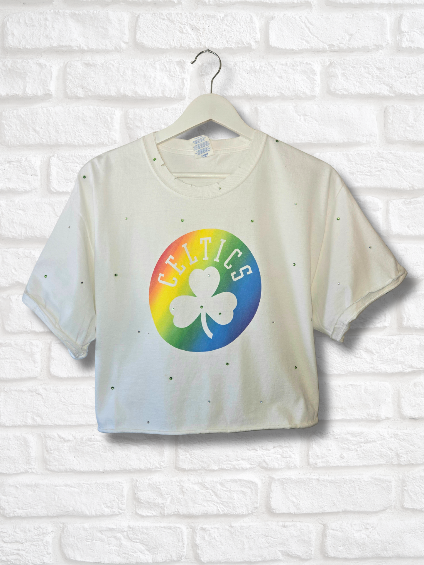 Boston Celtics Pride Crop Top - Large