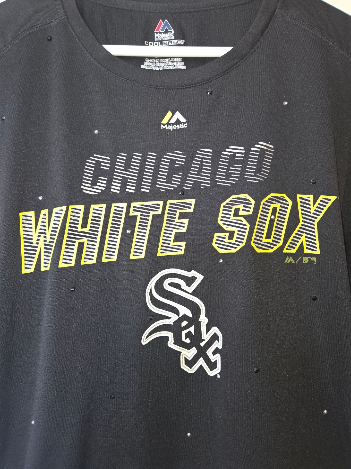 Chicago White Sox Ruffle Crop Top - XL