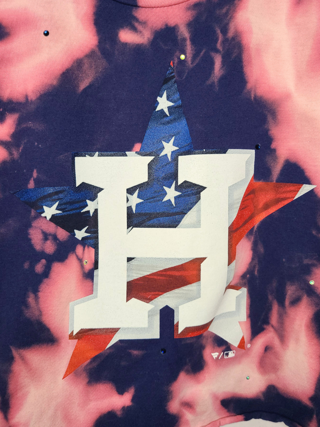 Houston Astros Stars & Stripes Crop Top- Large