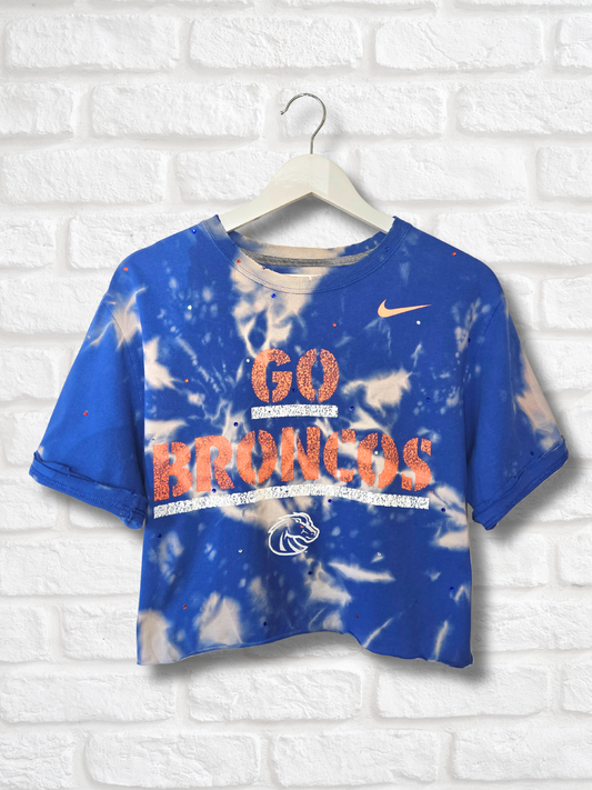 Boise State Broncos Crop Top-Large