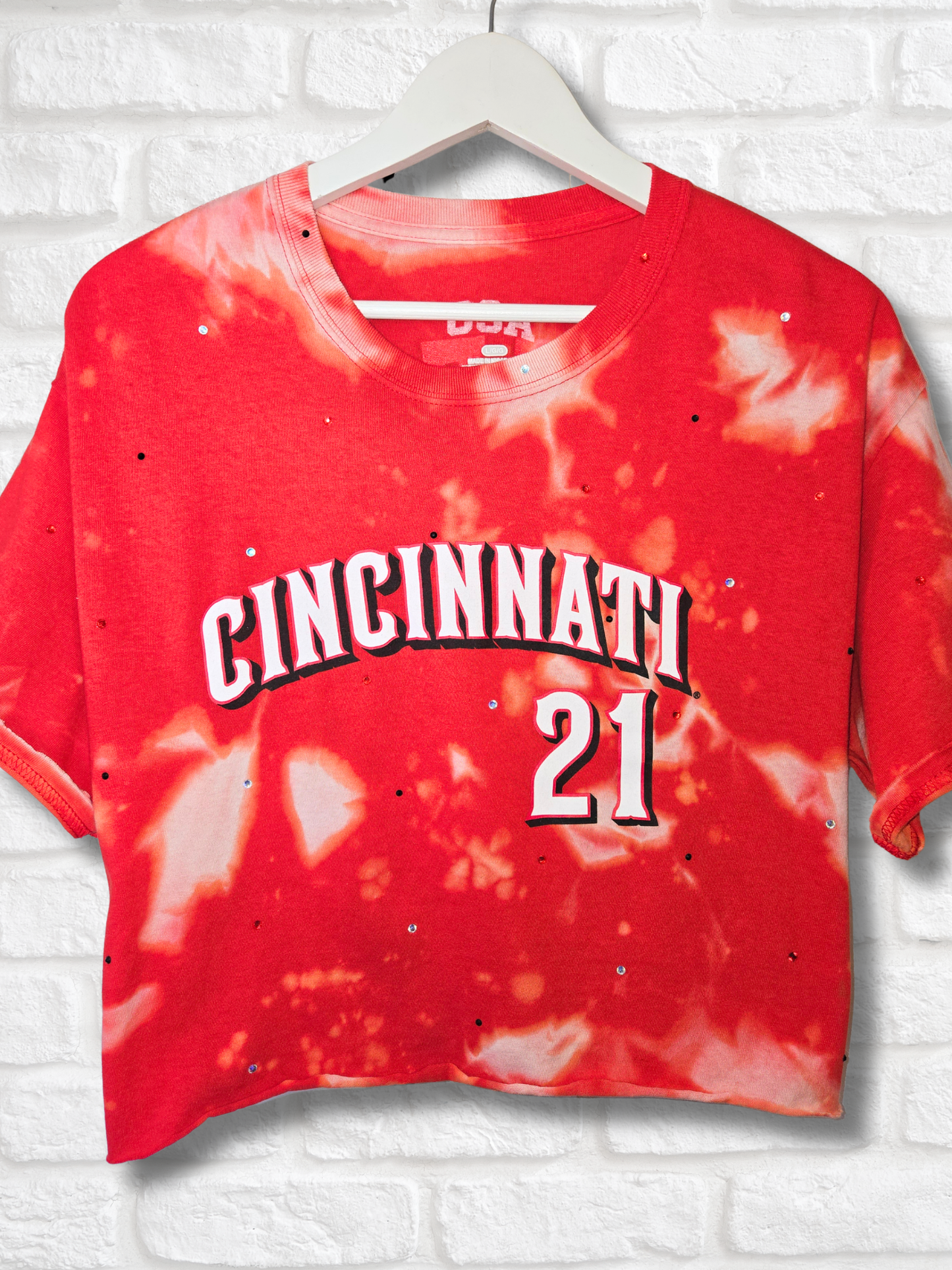 Cincinnati Reds Crop Top- Large