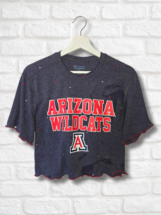 Arizona Wildcats Ruffle Crop Top - Medium