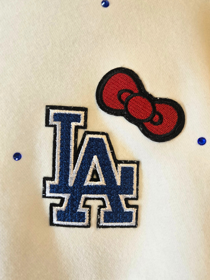 Dodgers HK Crop Zip-Up Sweatshirt