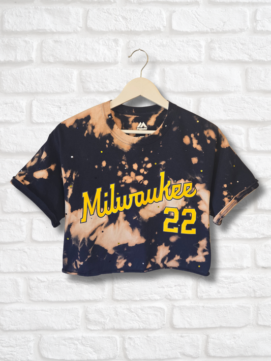 Milwaukee Brewers Crop Top- Medium