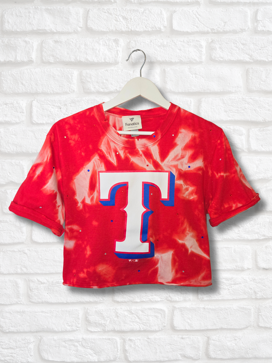 Texas Rangers Crop Top- Medium