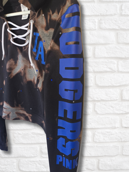 Los Angeles Dodgers Crop Hoodie - Medium