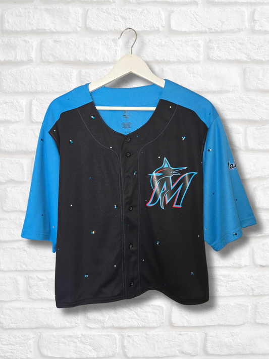 Miami Marlins Crop Jersey- XL