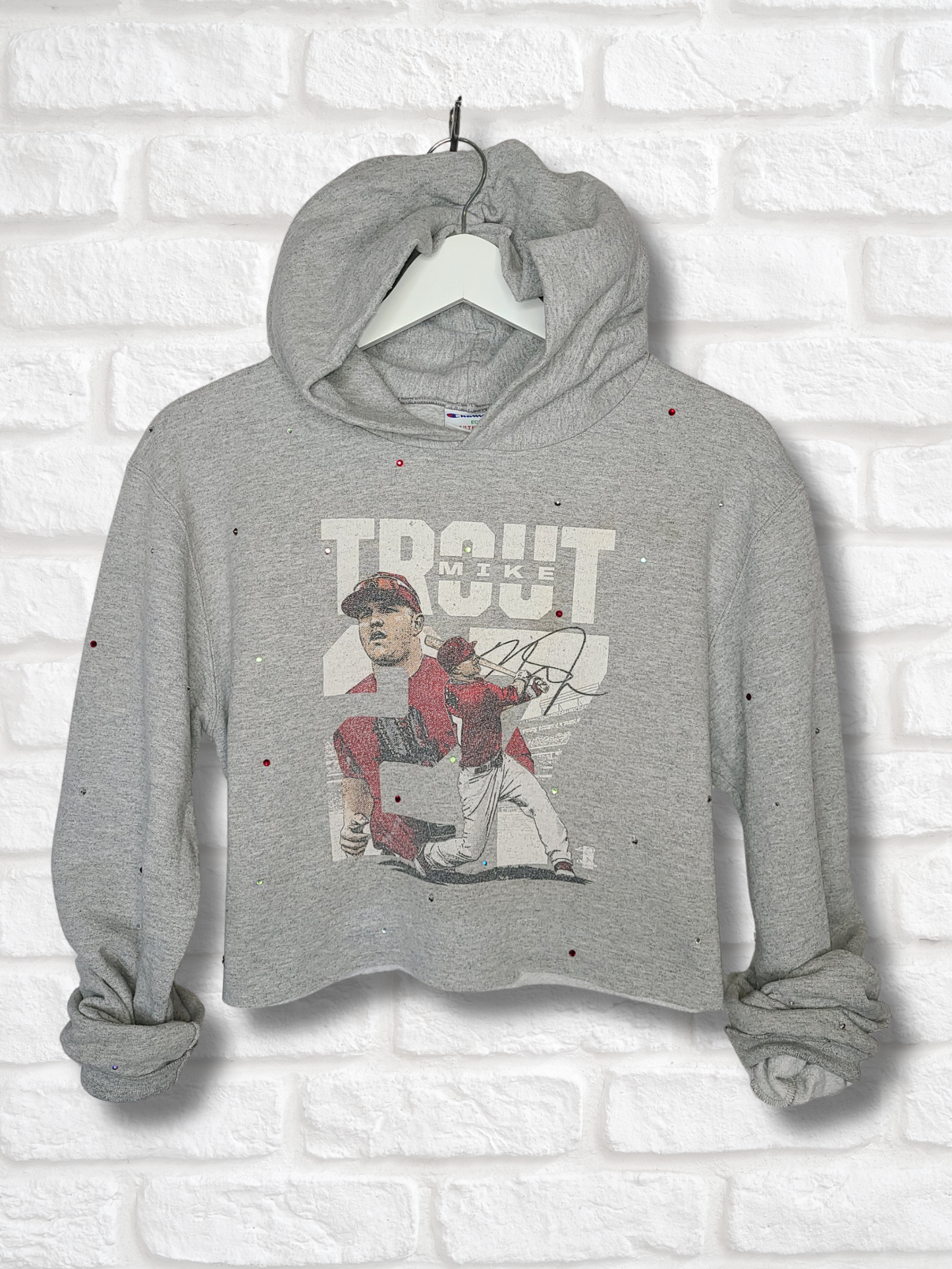 Los Angeles Angels Crop Hoodie-Small