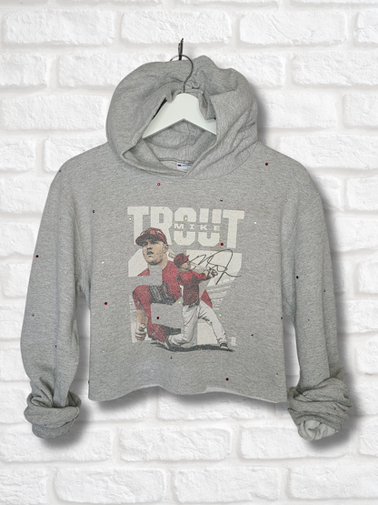 Los Angeles Angels Crop Hoodie-Small