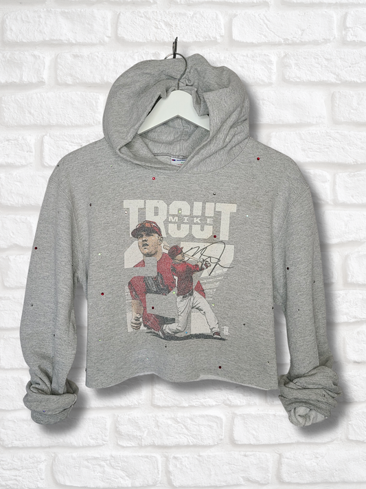 Los Angeles Angels Crop Hoodie-Small