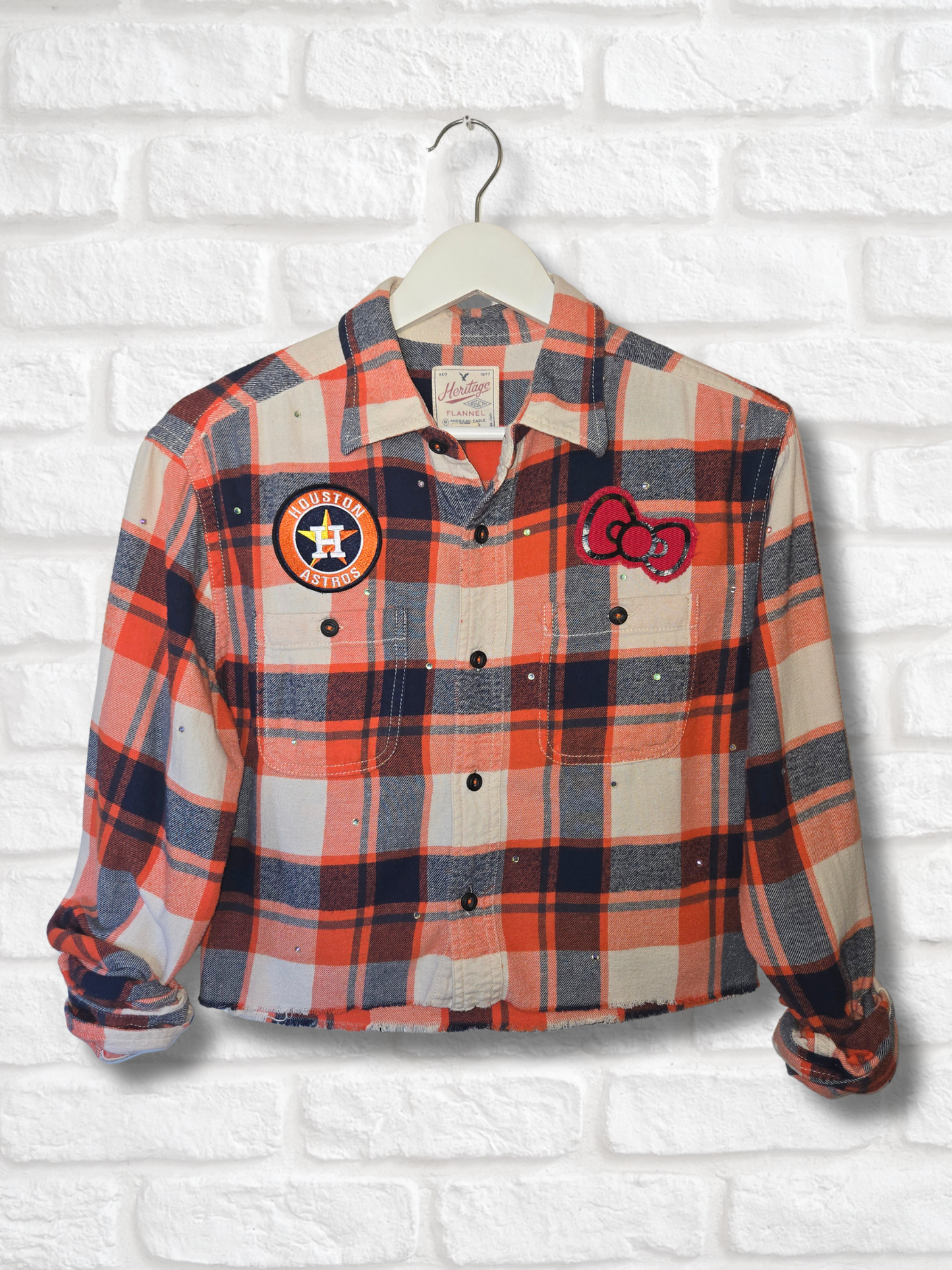 Astros HK Crop Flannel