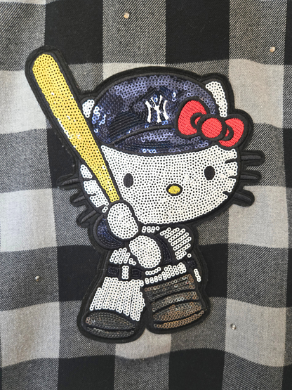 Yankees HK Crop Flannel- Large
