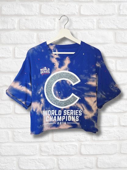 Chicago Cubs Crop Top- Large