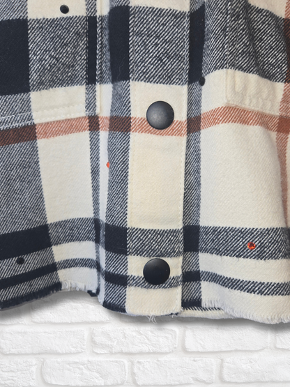 San Francisco Giants Rhinestone Crop Flannel - Small