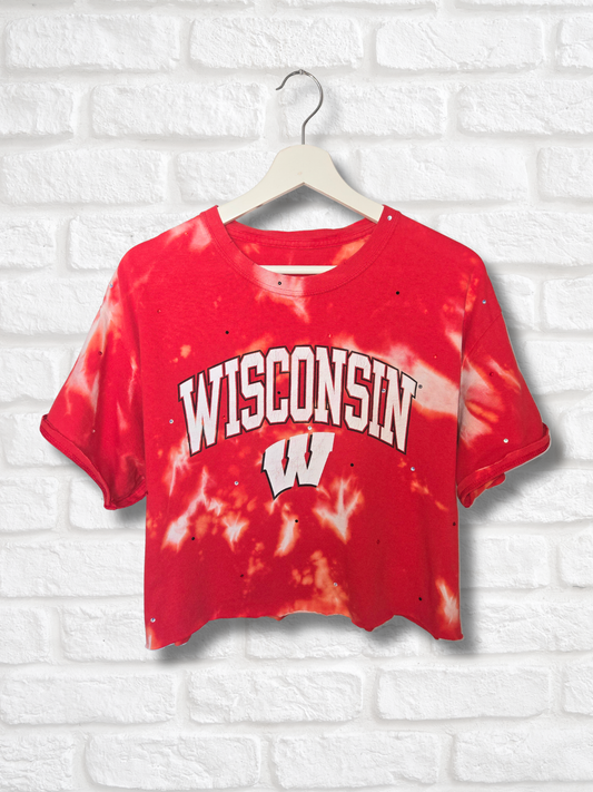 Wisconsin Badgers Crop Top- Large