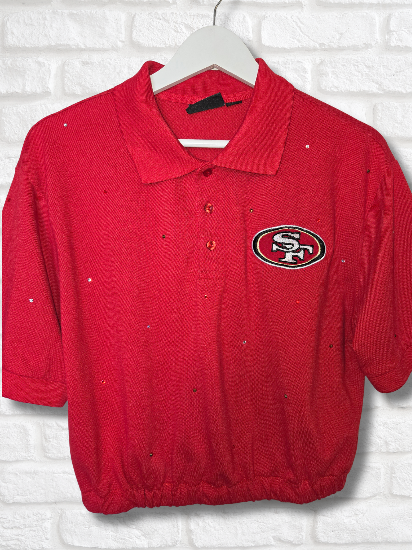 San Francisco 49ers Crop Polo- Large