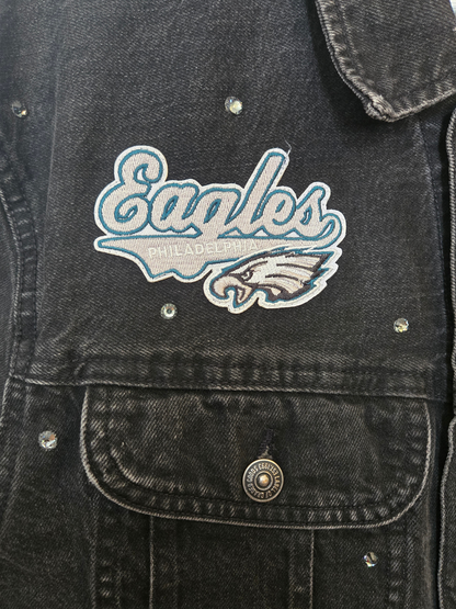 Philadelphia Eagles Oversized Denim Jacket - XL