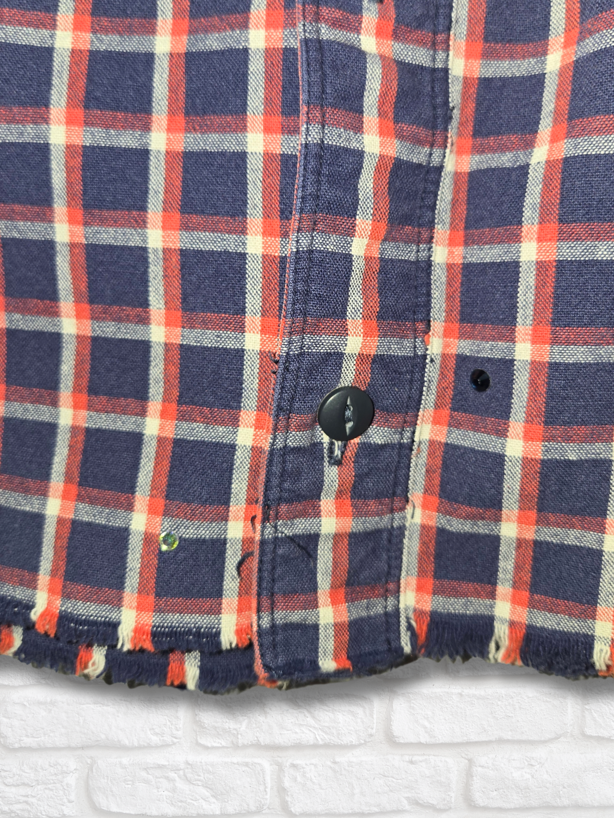 Boston Red Sox Crop Flannel- Medium