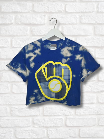 Milwaukee Brewers Crop Top- Medium