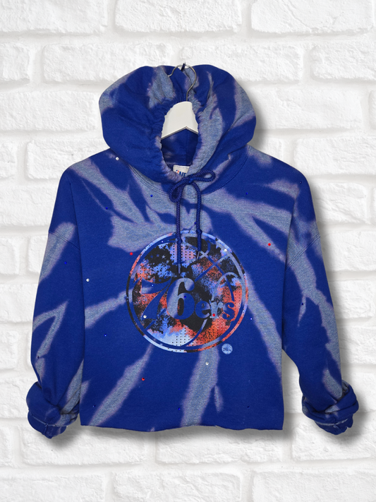 Philadelphia 76ers Crop Hoodie