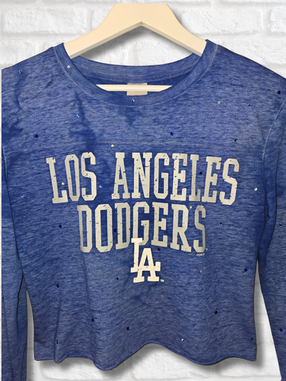 Los Angeles Dodgers Crop Top  -Small