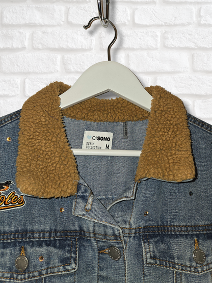 Baltimore Orioles Crop Rhinestone Jacket