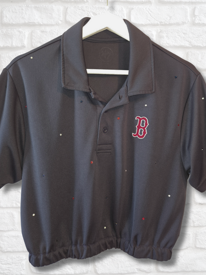 Boston Red Sox Crop Polo- Medium