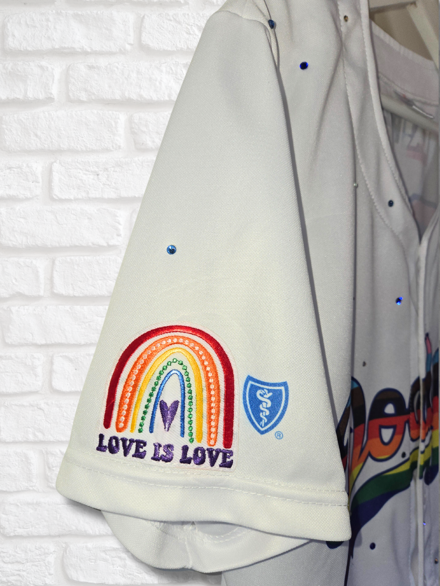 Los Angeles Dodgers Pride Crop Jersey - Medium