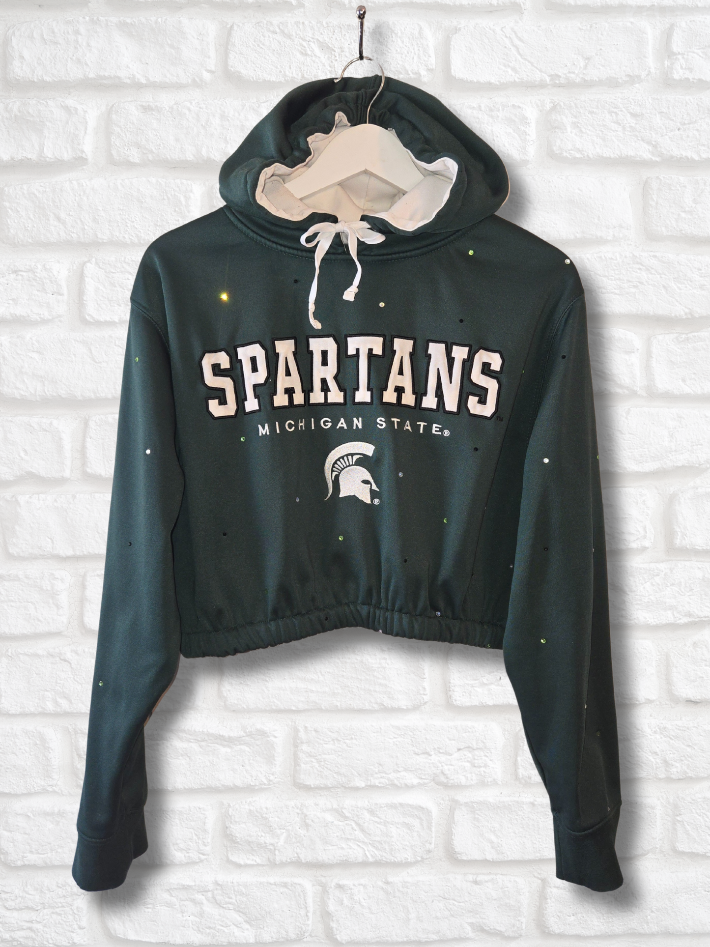 Michigan Spartans Crop Hoodie