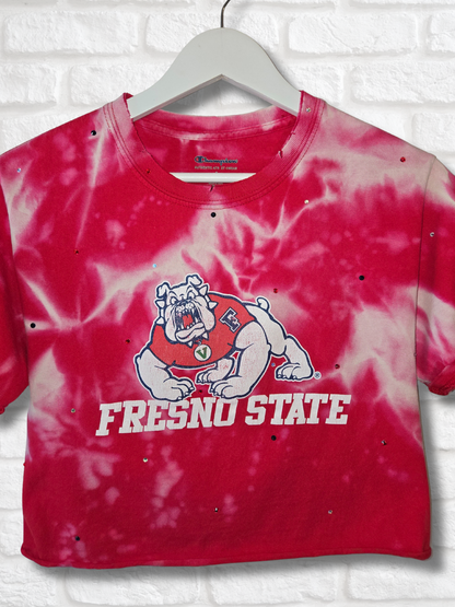 Fresno State Bulldogs Crop Top- Small