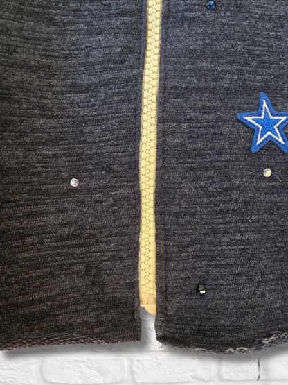 Dallas Cowboys Crop Zip-Up Sweatshirt