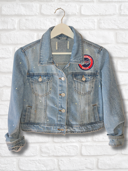 Buffalo Bills Crop Denim Jacket