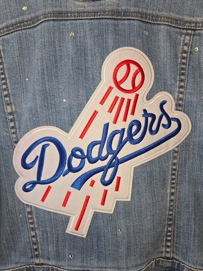 Los Angeles Dodgers Rhinestone Denim Jacket