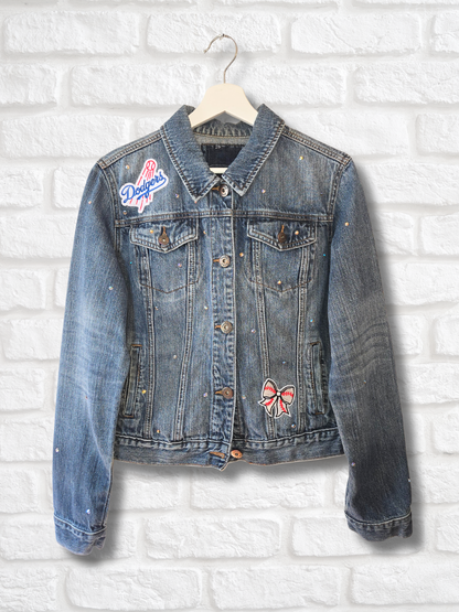 Los Angeles Dodgers Rhinestone Denim Jacket