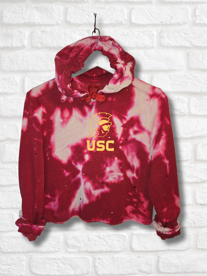 USC Trojans Crop Hoodie