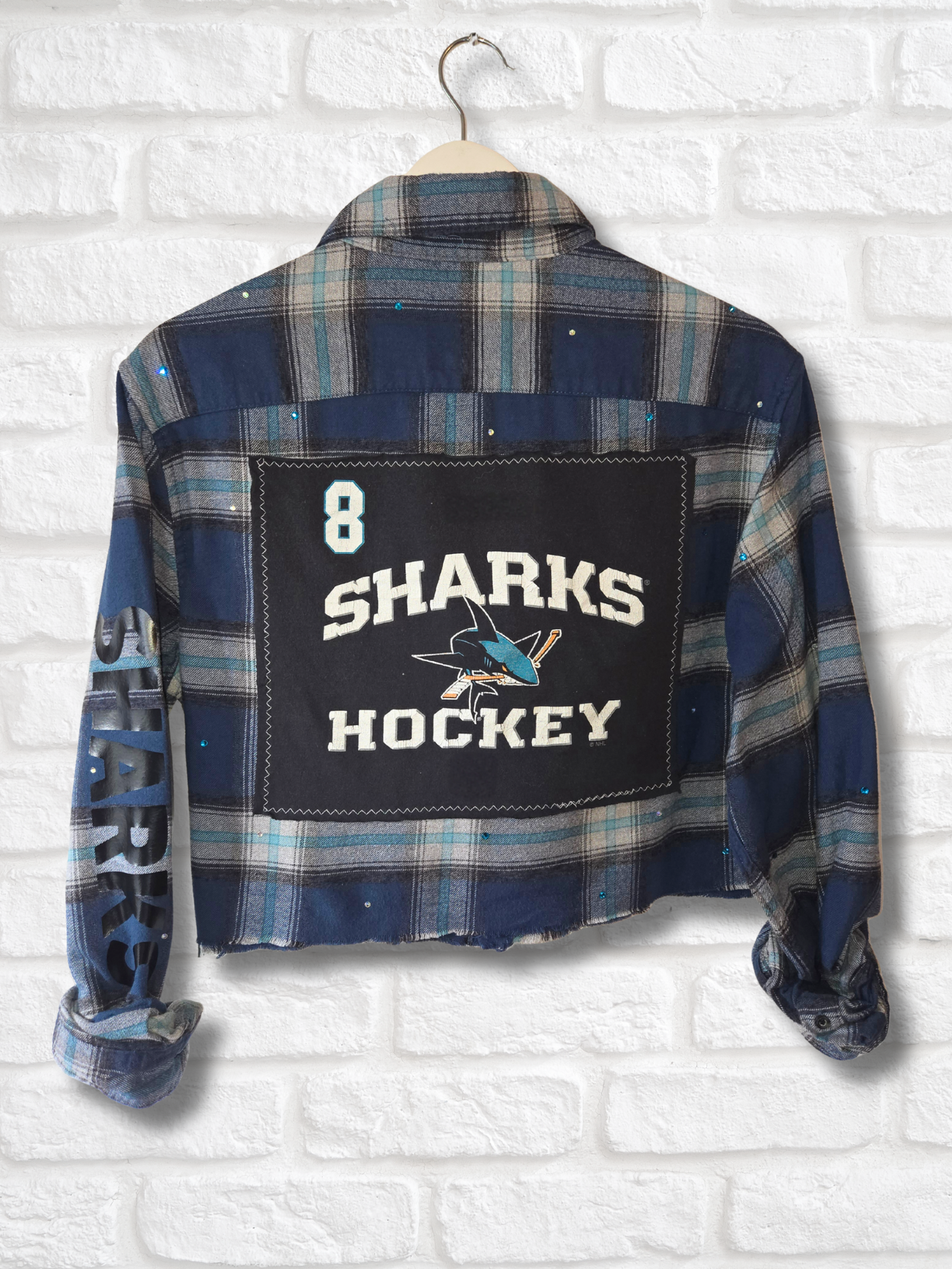 San Jose Sharks Crop Flannel