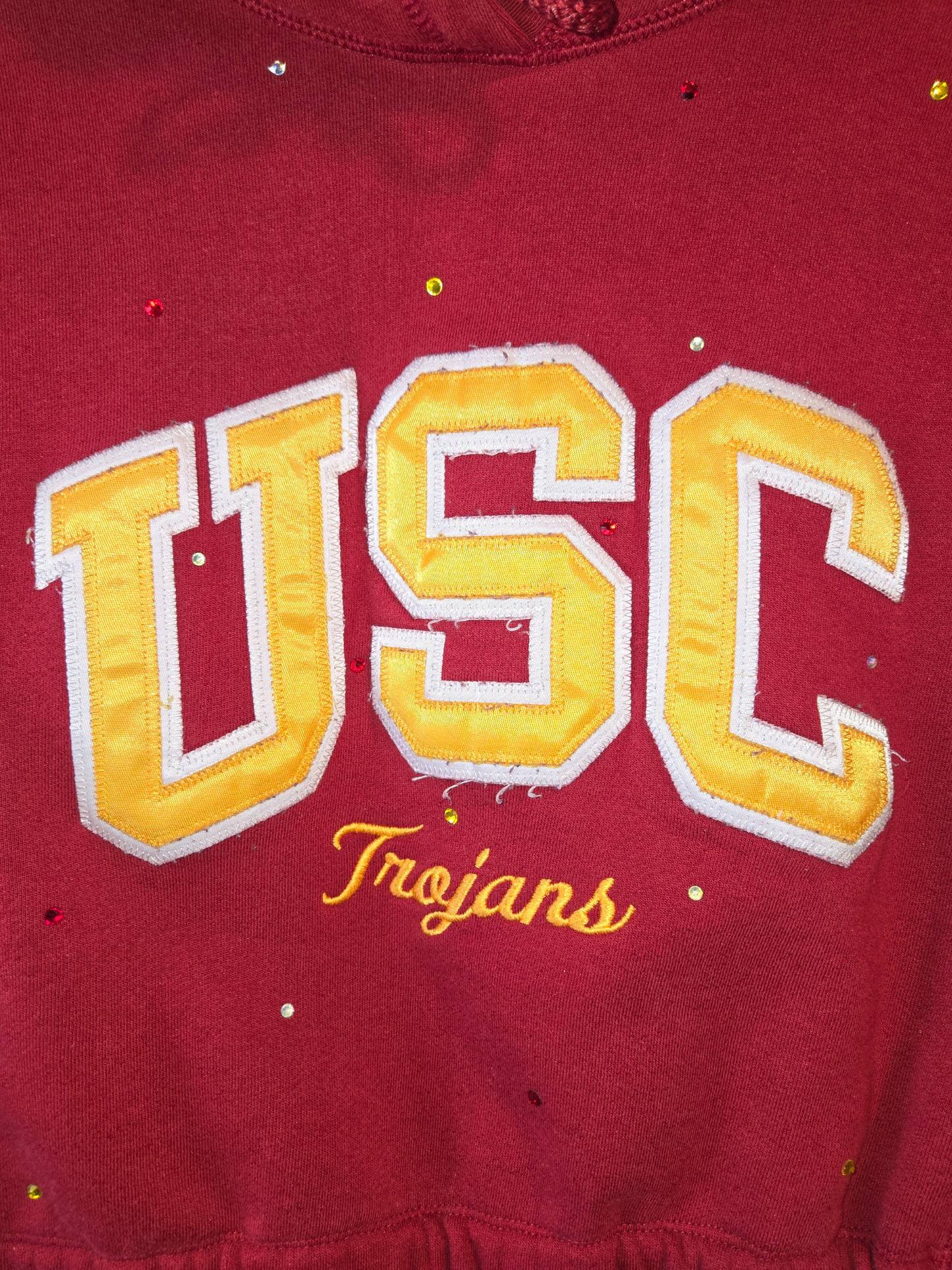 USC Trojans Crop Hoodie