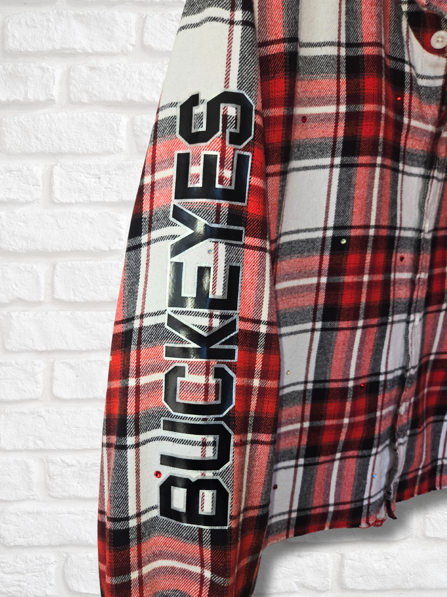 Ohio State Buckeyes Crop Flannel