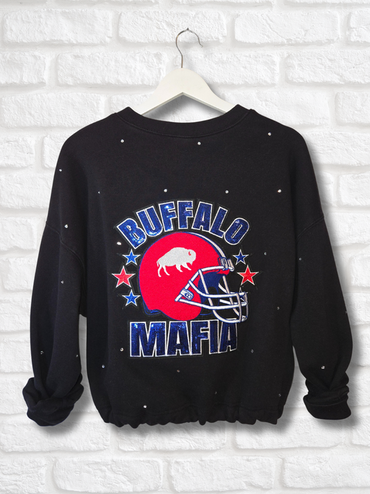 Buffalo Bills Crop Zip-Up Sweatshirt