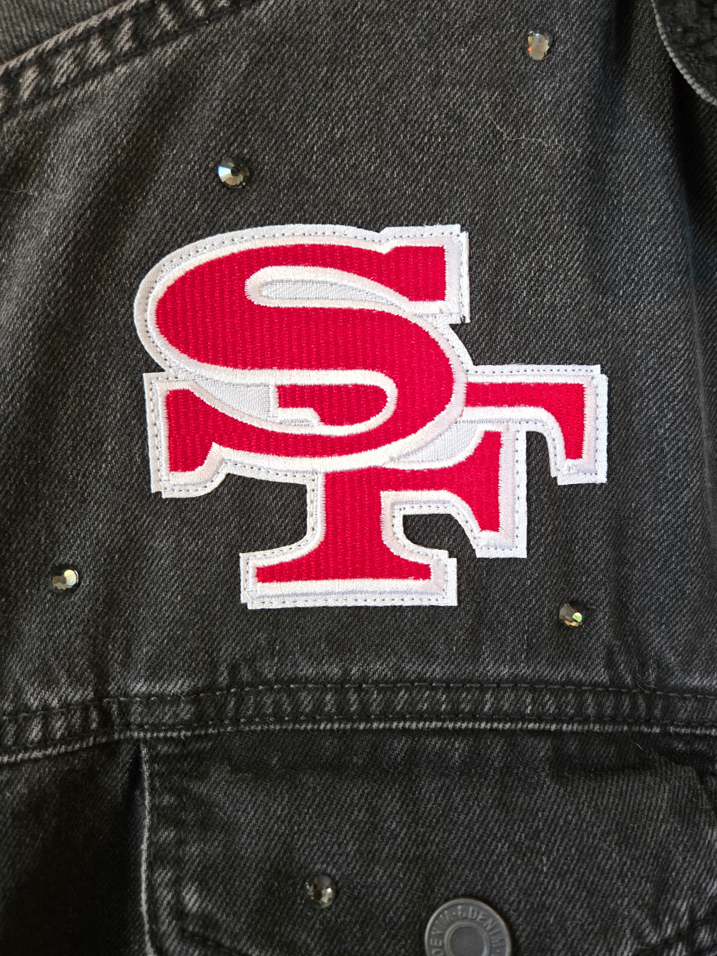 San Francisco 49ers Sherpa Lined Denim Jacket