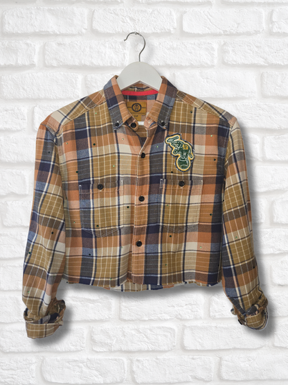 Athletics Crop Flannel
