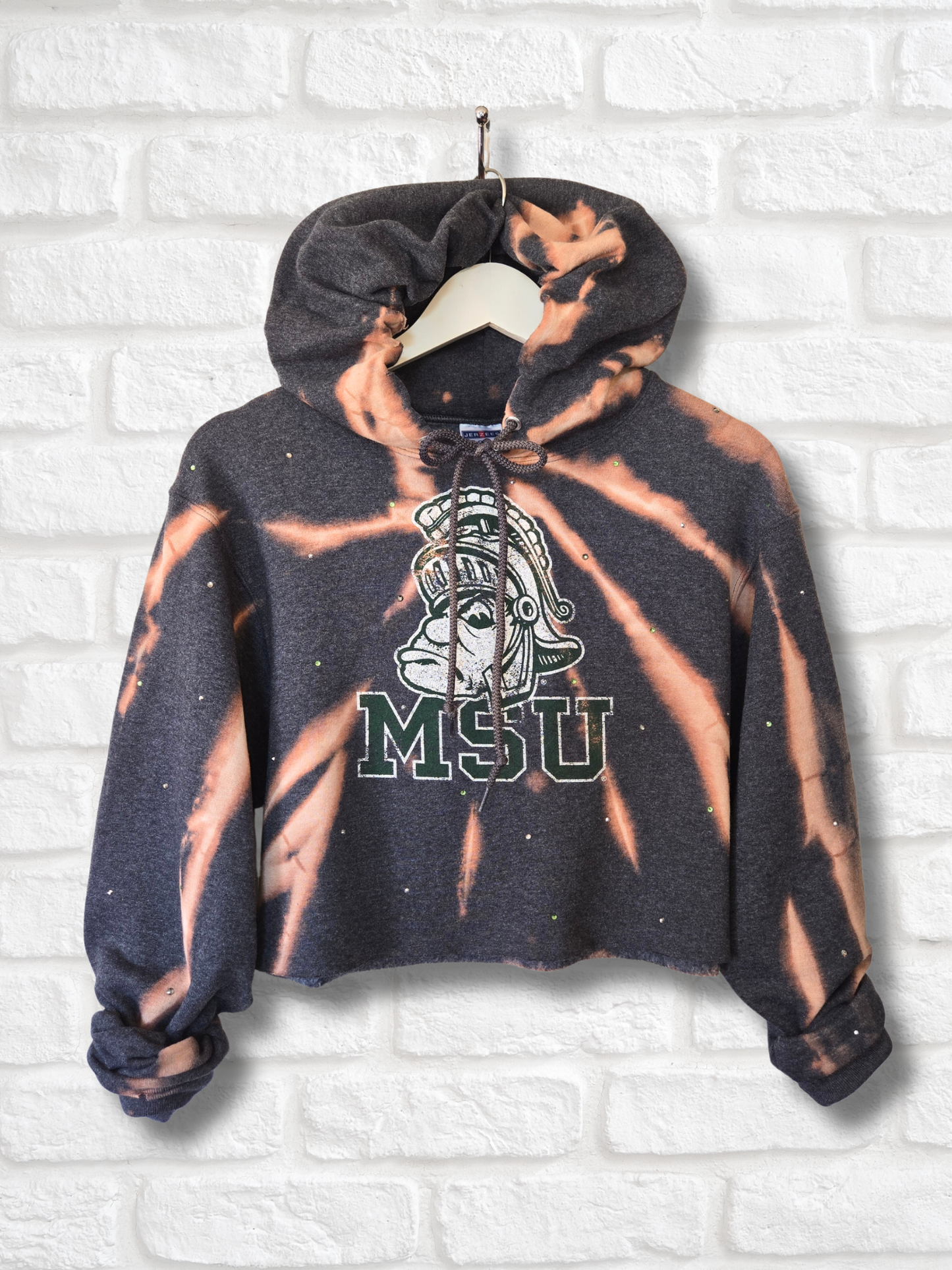 Michigan State Spartans Crop Hoodie