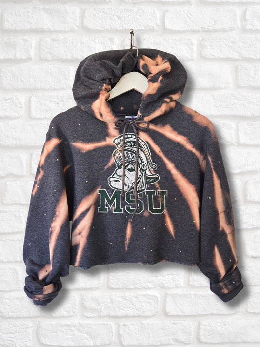 Michigan State Spartans Crop Hoodie