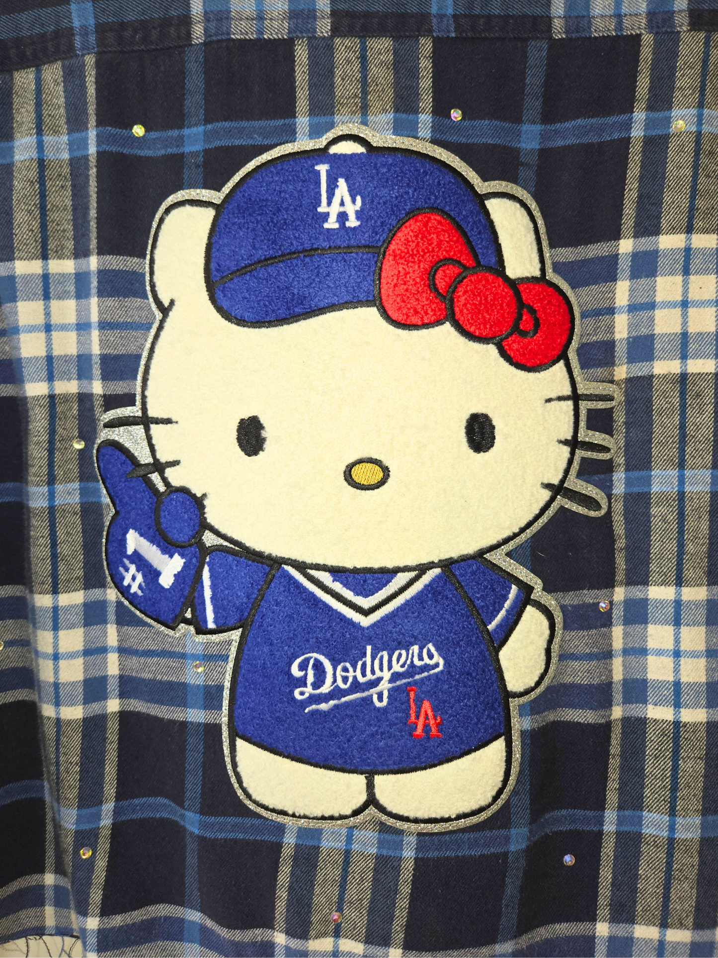 Dodgers HK Crop Flannel