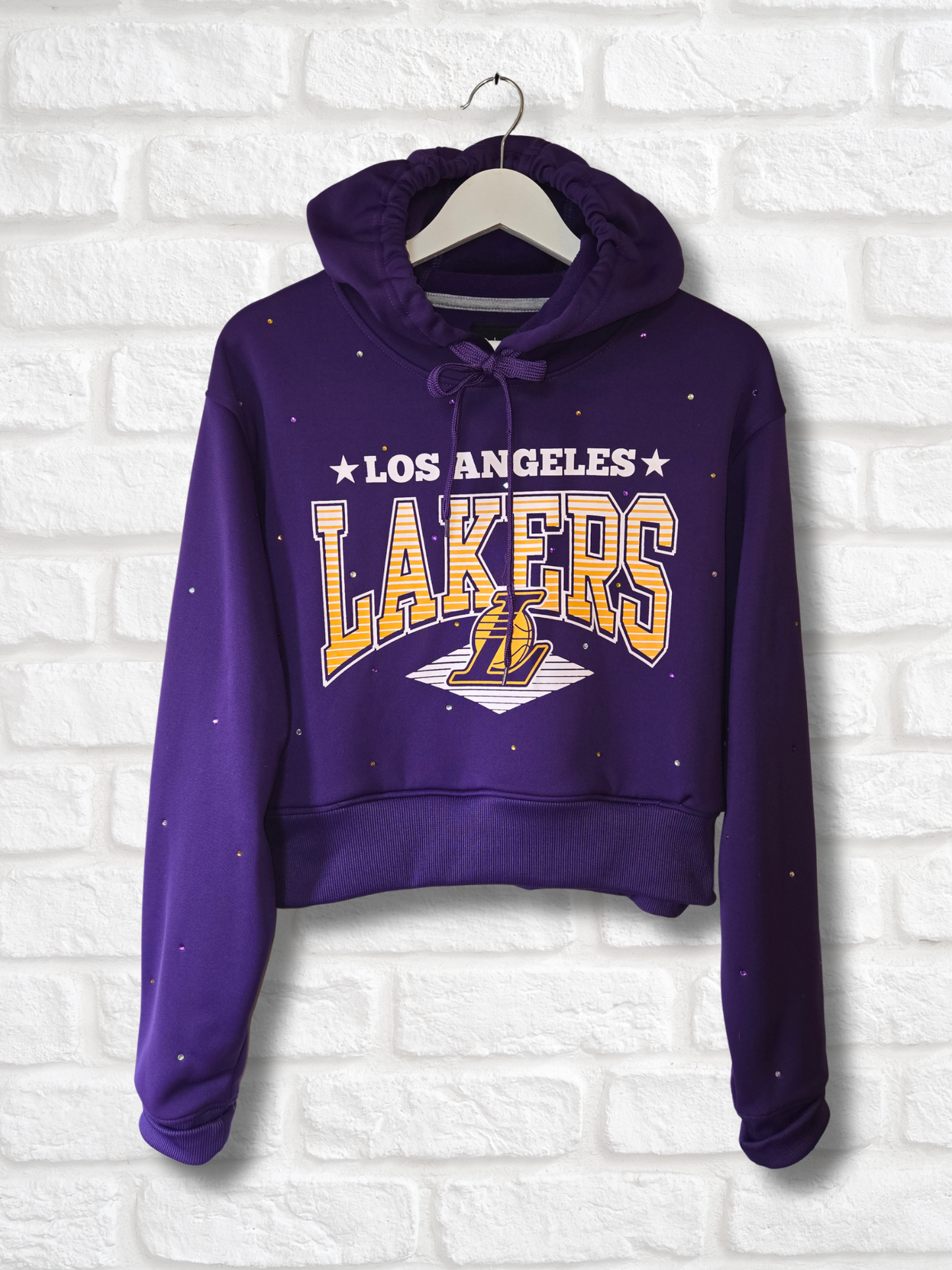 Los Angeles Lakers Crop Hoodie - Large